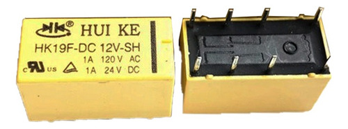 Rele Hui Ke Hk19f-dc 12v-sh 12v 1a 120v Ac 1a 24v Dc 8 Pines