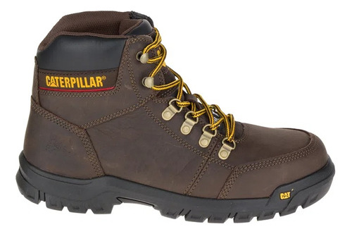 Botin Caterpillar Outline St Cuero Graso Seal Brown