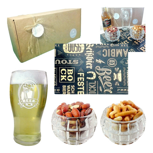 Kit Chop Cervecero Set Picada Caja Regalo Hombre Padre Pyc22