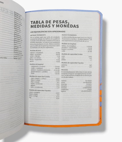 Imagen 9 de 9 de Biblia Nueva Version Internacional Azul Naranja Imit Piel