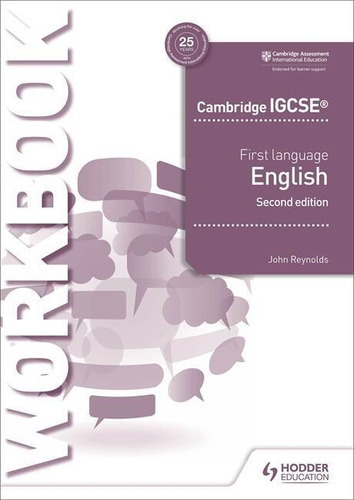 Cambridge Igcse First Language English Workbook 2nd Edition, De John Reynolds. Editorial Hodder Education, Tapa Blanda En Inglés