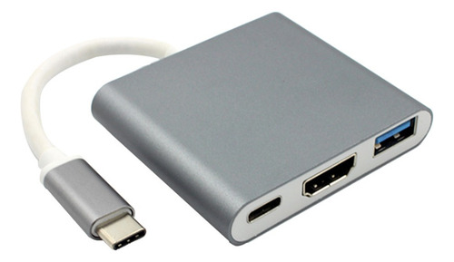 Hub Usb-c Cable Adaptador Multipuerto Av Digital Tipo C A 4k