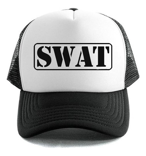 Swat - Gorra Trucker - Cierre Ajustable - Disfraz