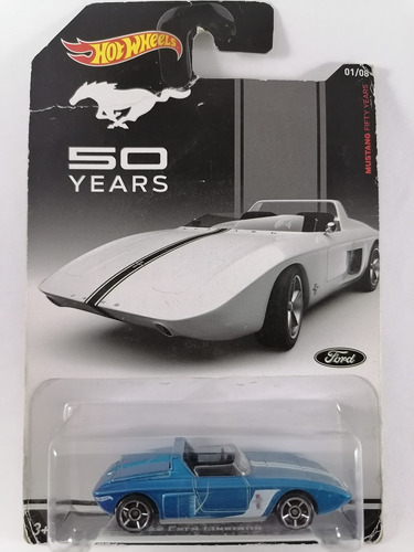 Hot Wheels '62 Ford Mustang 50 Years Convertible Azul 01/08