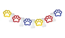 Comprar Banderines De Huellas Para Perros Cumpleaños 