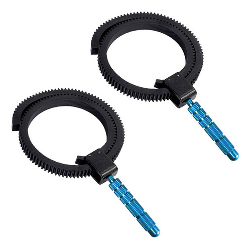 Juego De 2 Correas Dentadas De Caucho Follow Focus Ring Con