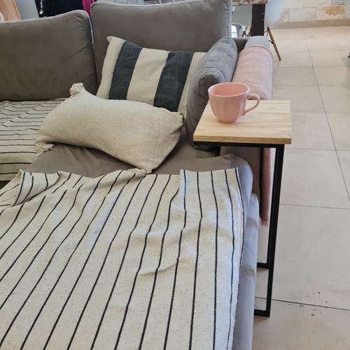Imagen 4 de 10 de Mesita De Arrime Hierro Industrial Auxiliar Sofá Sillón Mesa