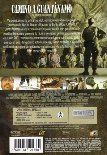 Camino A Guantanamo Riz Ahmed Pelicula Dvd (Usado)