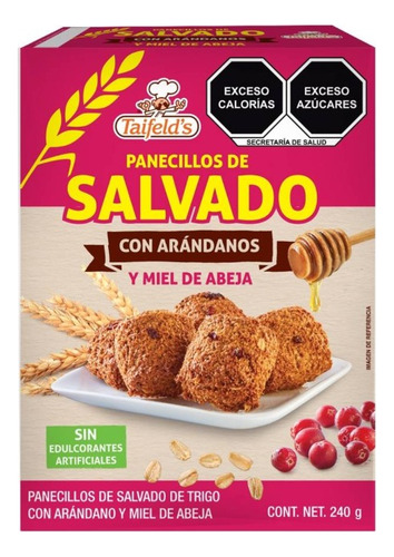 Panecillos Taifelds De Salvado Con Arándanos Y Miel De Abeja