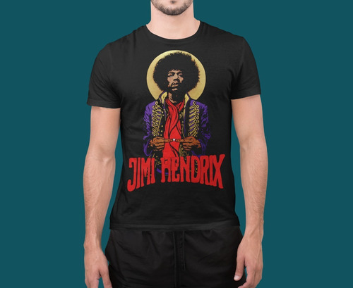 Camiseta Rock Metal Jimi Hendrix N1