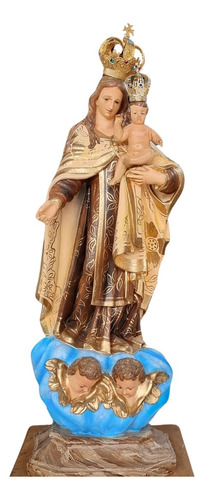 Nossa Senhora Do Carmo, Bordada, Resina, 76cm Com Coroa