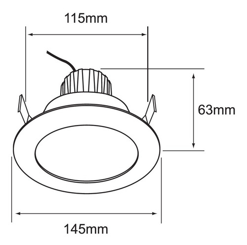 Imagen 6 de 6 de Spot Empotrable Blanco Led 11w 4000k Tecnolite Ydled-432/40