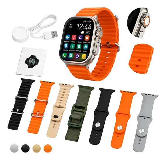 Relógio Smartwatch Wisme Ws10-2 Com Kit 7 Pulseiras Prateado Kit