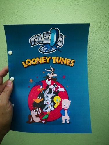 Coleccionador Looney Toons Tazos Retro + 5 Micas Premium