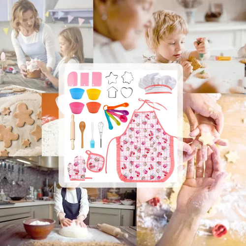 Set De Juguete De Cocina For Niños, Disfraz De Chef