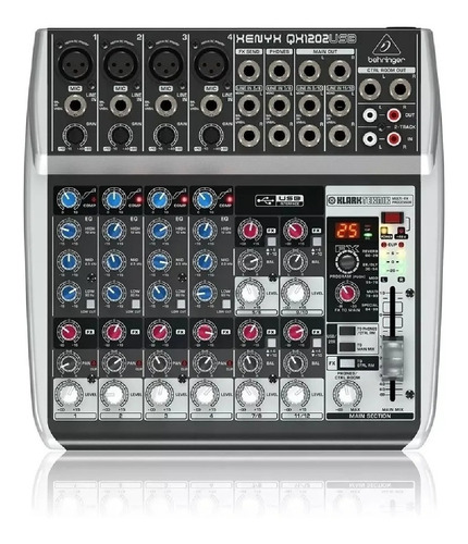 Consola Behringer Qx1202usb 12 Canales Fx 4 Xlr Canon Mackie