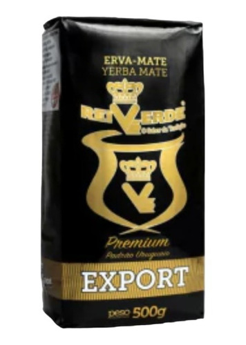 Yerba Mate Rei Verde  Premium Export De 500g Pack 10u