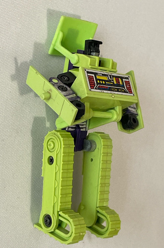 Bonecrusher Devastator 1985 Hasbro G1 Transformers Bulldozer (Usado)