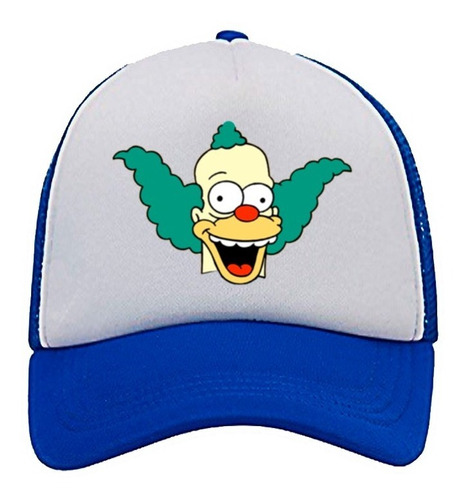 Gorra Camionera Payaso Krusty Simpson Diseño Trucker Ajustab