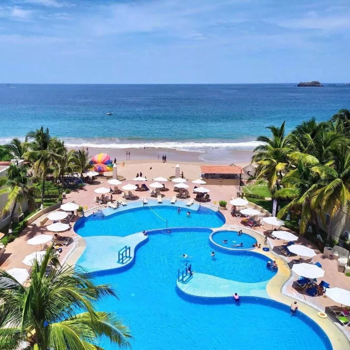 Ixtapa Vacaciones En Depa Sobre Playa En Hotel Tesoro