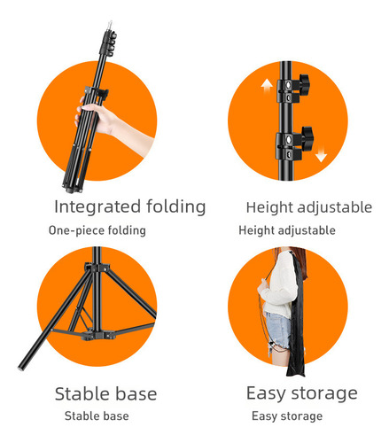 Barra De Raqueta Vertical, Soporte De Trípode Ajustable Para