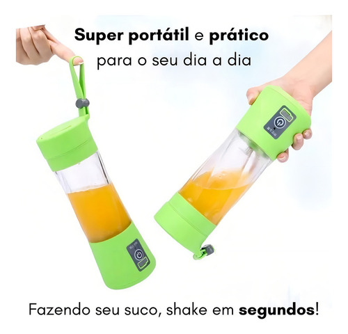 Mini Liquidificador Mixer Garrafa Copo Portátil Recaregável