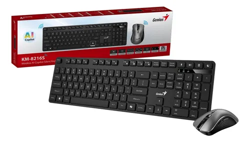 Kit Teclado Mouse Inalambrico Genius Km-8216s Silencioso