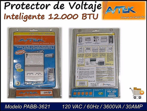 Protector De Voltaje Avtek (120v -12.000 Btu)