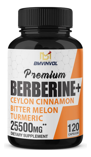 Advanced Berberina Berberine + Canela Ceylan Capsulas 25500m