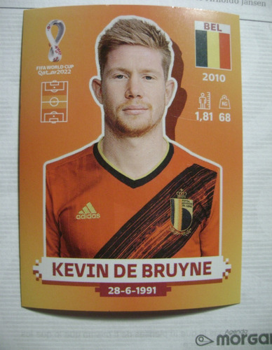 Figurita Kevin De Bruyne Qatar 2022 Original 