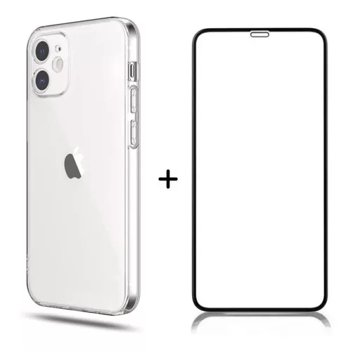 Funda transparente y película compatible para iPhone 11, 12, 13 Max, color  transparente, iPhone 11, normal