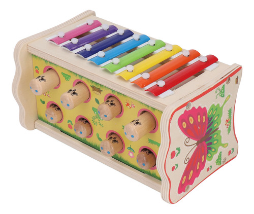 Juguete De Madera Para Golpear Bebés, 2 En 1, Divertido Y Ed