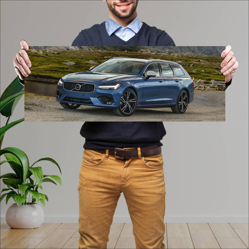 Cuadro 30x80cm Auto 2018 Volvo V90 R Design Us 7 567