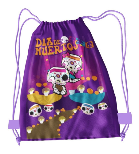 210 Morralitos Dulcero Dia De Muertos Hallowen Personalizado