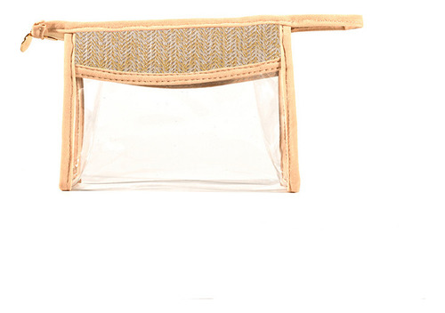 Zh Bolsa Tejida Transparente Pvc For Brochas Maquillaje