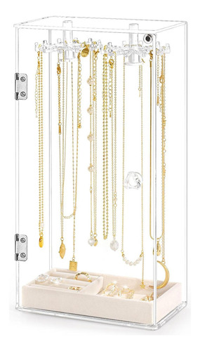 Organizador De Collares Giratorio, Soporte De Acrílico Para