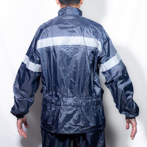 Impermeable A-050 - Talla M En Azul Marino
