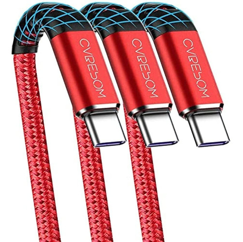 Cable Usb A A Tipo C, Cabepow [paquete De 3] Carga Rápida De