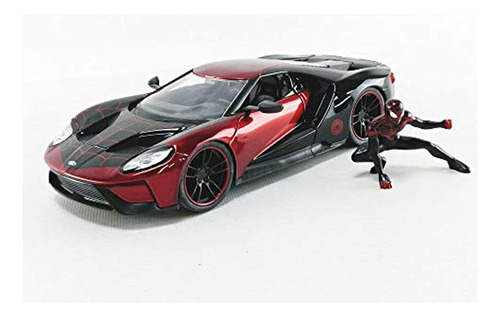 Marvel 1:24 2017 Ford Gt Die-cast Car With 2.75'' Spider-man
