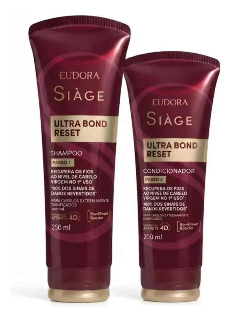 Combo Siàge Ultra Bond Reset: Shampoo 250ml + Condicionador 200ml