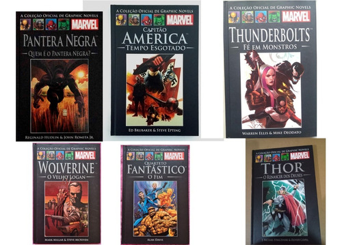 6 Edições Hq's Graphic Novels Marvel 38 44 48 52 57 58