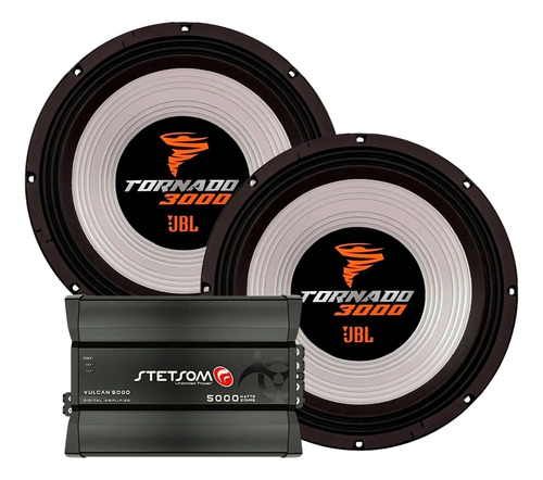 2 Falante Jbl Tornado 15 Sub 1500w Rms Modulo Stetsom 5000