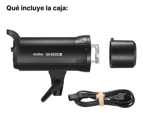 Flash De Estudio Godox Sk400iiv Con Luz De Modelado Led