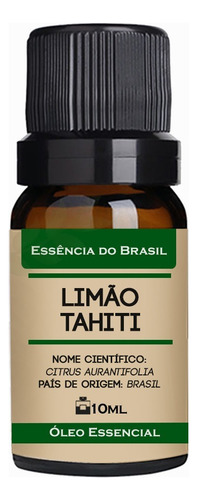 Óleo Essencial Limão Tahiti 10ml - Puro E Natural -