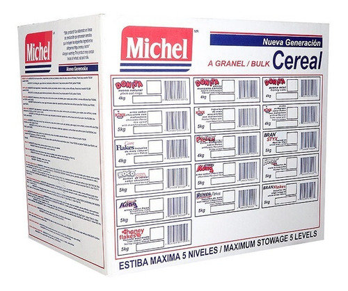 Caja De Cereal Sabor Hojuela Maiz Azucarada Granel - Michel