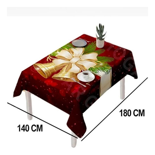 Para Manteles Navideños Elegantes Rectangulares Y 4 Fundas