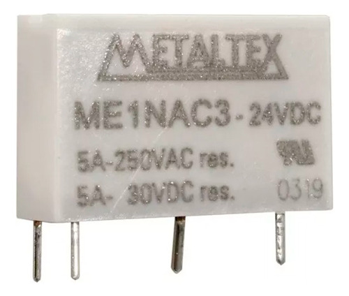 Relé Miniatura 5a 24vcc 1na Me1nac3 - Metaltex (i)