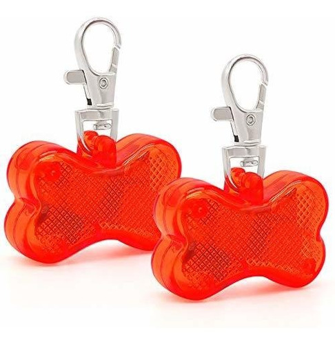 2 Pack Led Collar De Perros, Light Up Dog Tags, 4xfk4