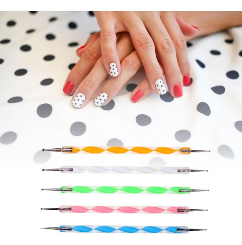 Dotting X 5 Puntero Para Decoracion De Uñas Moda Mandala