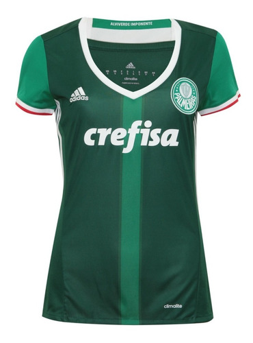 Camisa adidas Palmeiras Oficial I 16 Feminina, Frete Grátis!